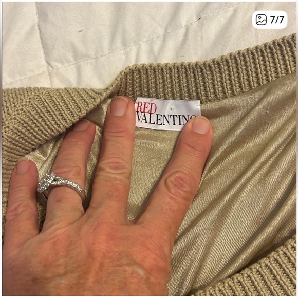 RED Valentino Beige Sleeveless Mini Dress - Picture 7 of 7